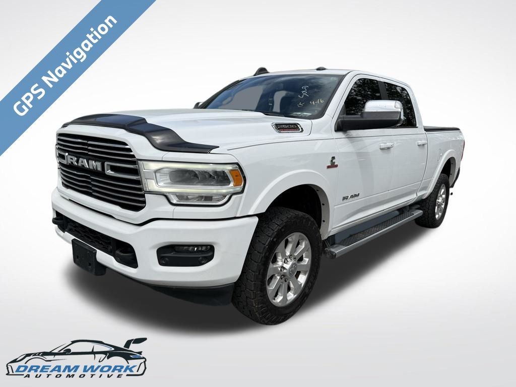 Bright White Clearcoat 2020 RAM 2500 Laramie Crew Cab 4WD Pickup Truck Four-Wheel Drive 6-Speed Automatic
