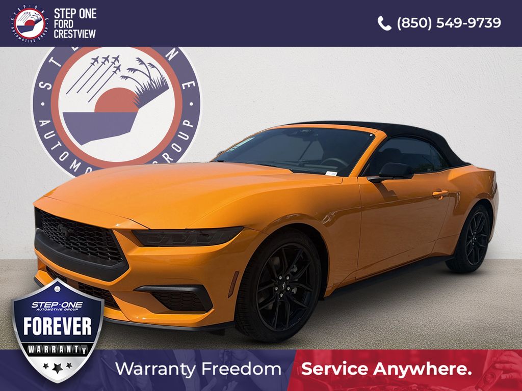 Orange Fury Metallic Tri-Coat 2026 Ford Mustang Convertible Rear-Wheel Drive Automatic