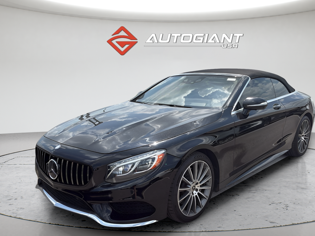 Black 2017 Mercedes-Benz S-Class Convertible Rear-Wheel Drive 9-Speed Automatic