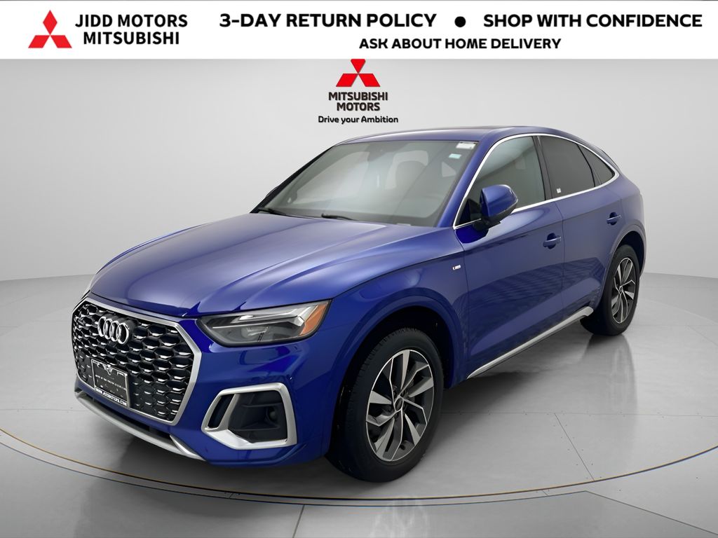 Blue 2022 Audi Q5 Sportback quattro Premium Plus S Line 45 TFSI AWD Sedan All-Wheel Drive 7-Speed Automatic