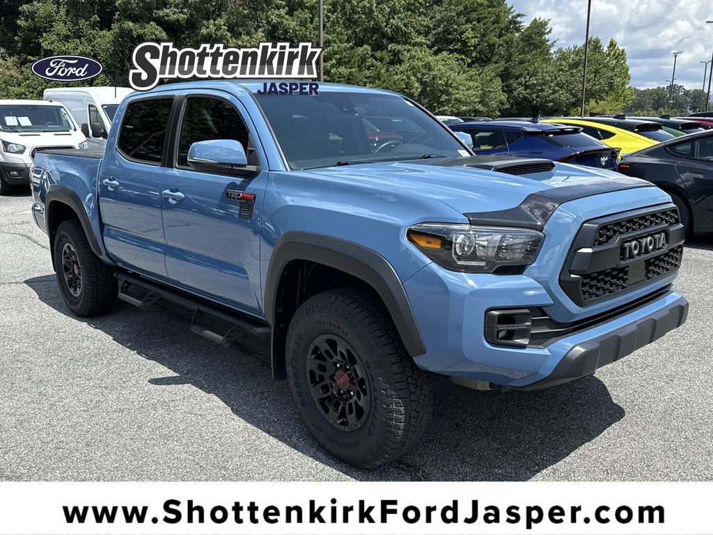 Blazing Blue Pearl 2018 Toyota Tacoma Pickup Truck Four-Wheel Drive 6-Speed Automatic