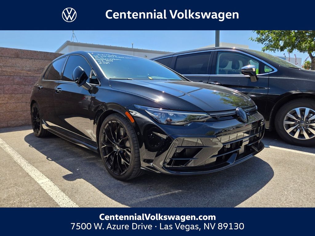 Mythos Black Metallic 2025 Volkswagen Golf R Hatchback All-Wheel Drive 7-Speed Dual Clutch
