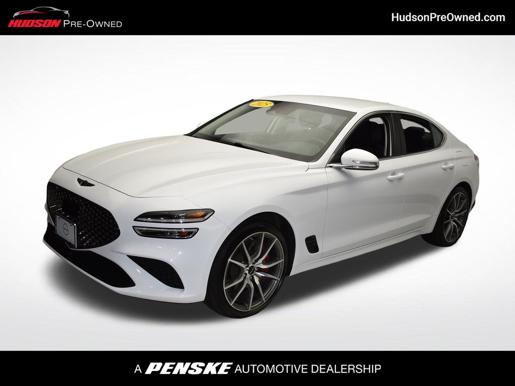 White 2025 Genesis G70 Sedan Rear-Wheel Drive 8-Speed Automatic
