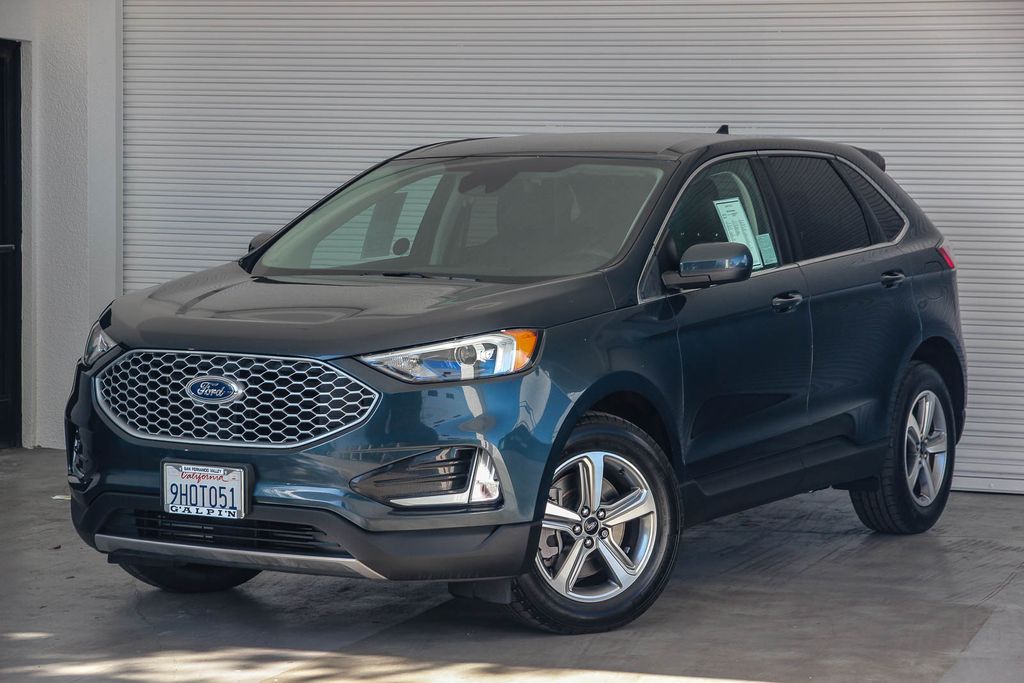 Blue Metallic 2023 Ford Edge SUV / Crossover All-Wheel Drive 8-Speed Automatic