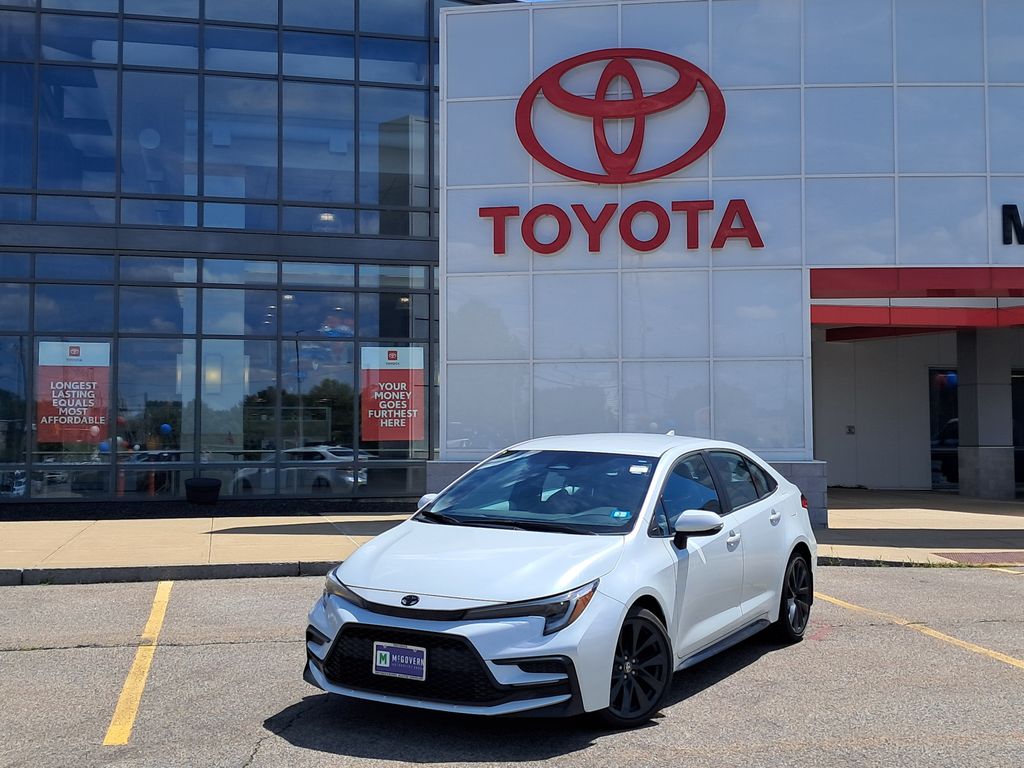 Pearl 2024 Toyota Corolla Sedan Front-Wheel Drive Continuously Variable Transmission
