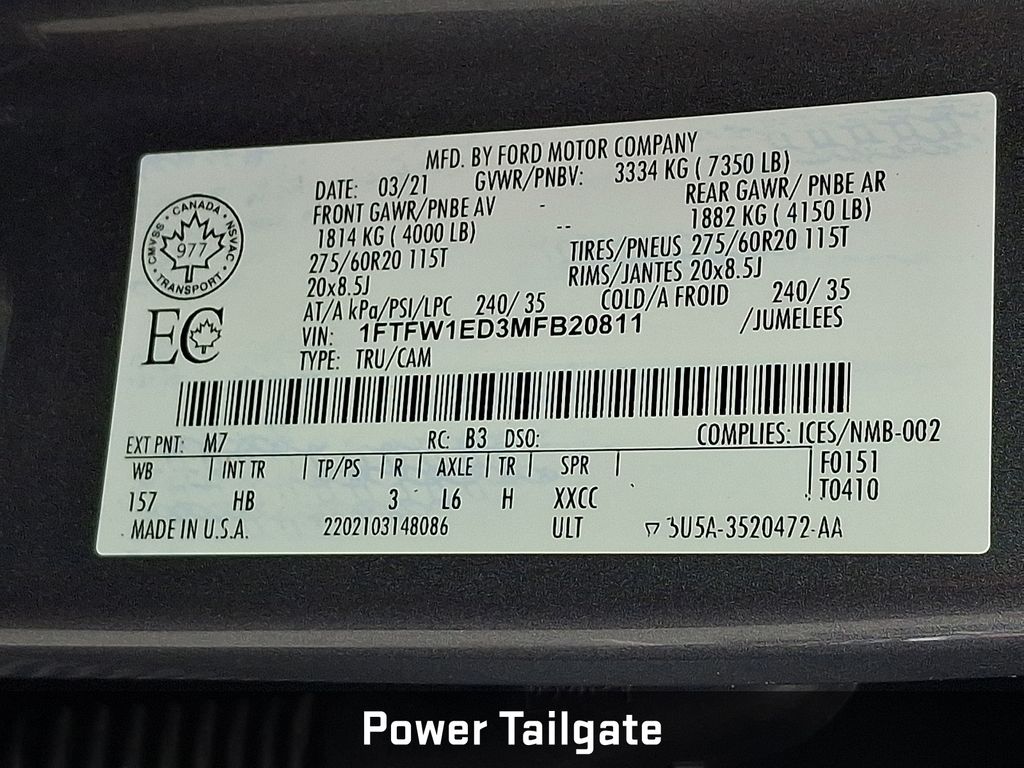 2021 Ford F-150 Lariat Gray at South Hills CDJR