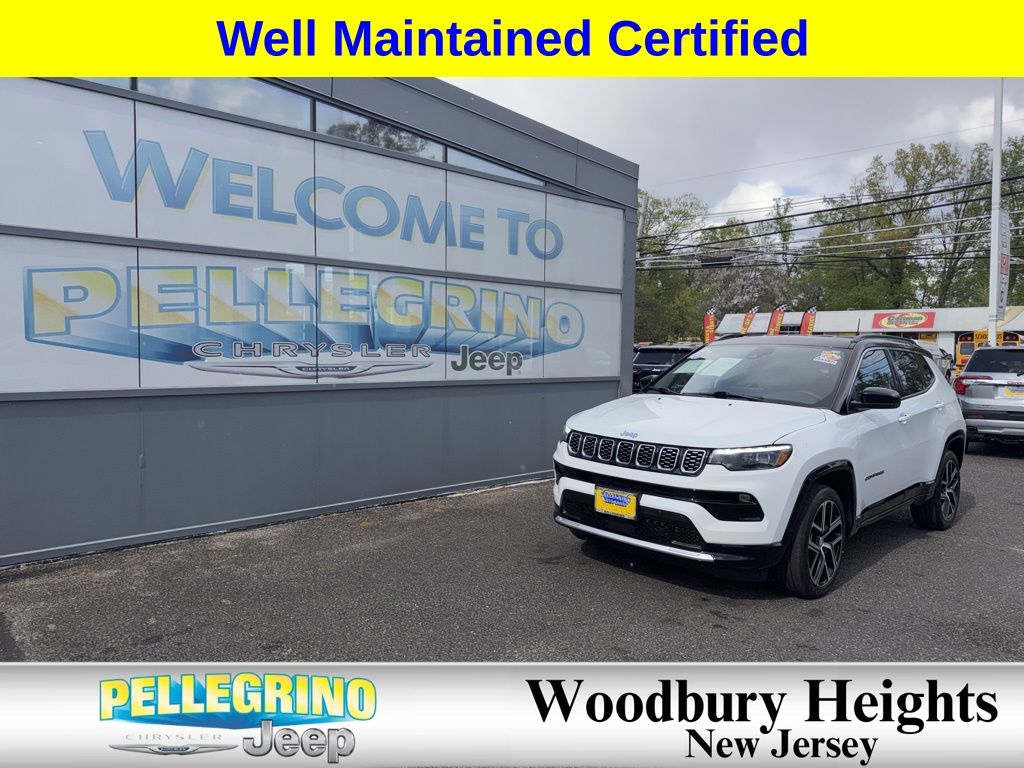 Bright White Clearcoat 2024 Jeep Compass Limited 4WD SUV / Crossover Four-Wheel Drive 8-Speed Automatic