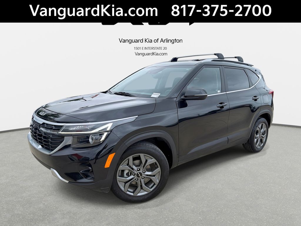 Fusion Black 2024 Kia Seltos S FWD SUV / Crossover Front-Wheel Drive Continuously Variable Transmission