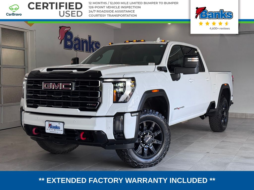 Summit White 2024 GMC Sierra 2500HD Pickup Truck Four-Wheel Drive Automatic
