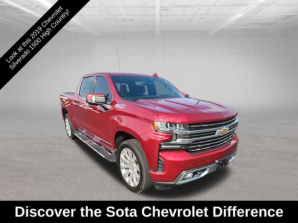 Cajun Red Tintcoat 2019 Chevrolet Silverado 1500 Pickup Truck Four-Wheel Drive Automatic