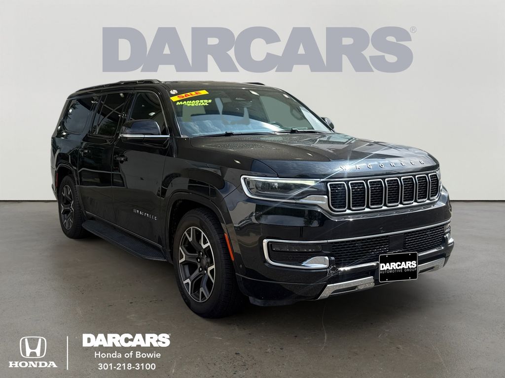 Diamond Black Crystal Pearlcoat 2024 Jeep Wagoneer L SUV / Crossover Four-Wheel Drive 8-Speed Automatic