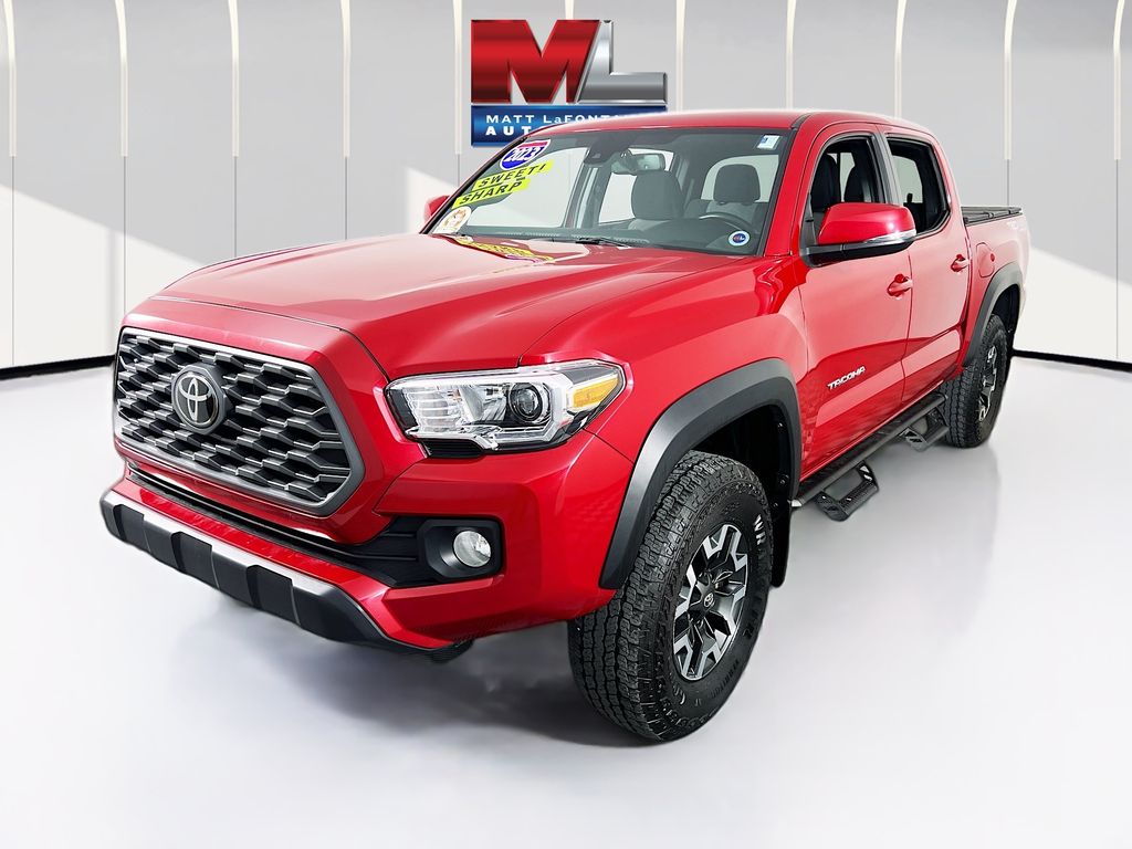 Barcelona Red Metallic 2023 Toyota Tacoma TRD Off Road Double Cab 4WD Pickup Truck Four-Wheel Drive 6-Speed Automatic