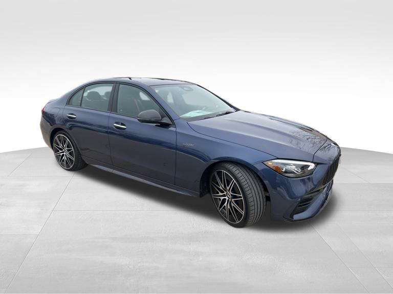 Twilight Blue 2026 Mercedes-Benz C-Class Sedan All-Wheel Drive 9-Speed Automatic