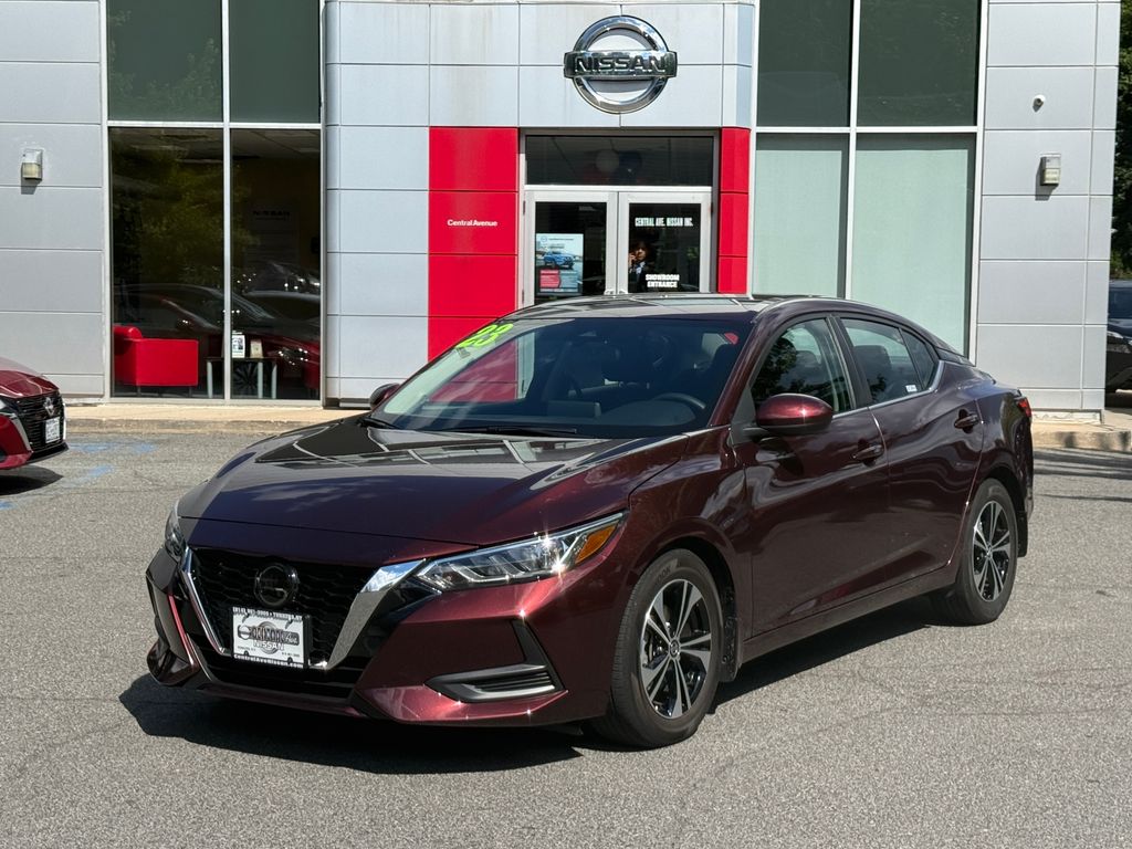 Rosewood Metallic 2023 Nissan Sentra Sedan Front-Wheel Drive Continuously Variable Transmission