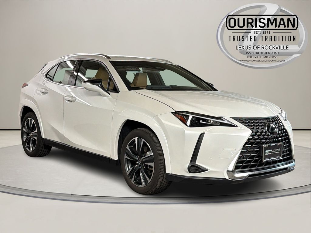 White Pearl 2025 Lexus UX Hybrid 300h Premium AWD SUV / Crossover All-Wheel Drive Continuously Variable Transmission