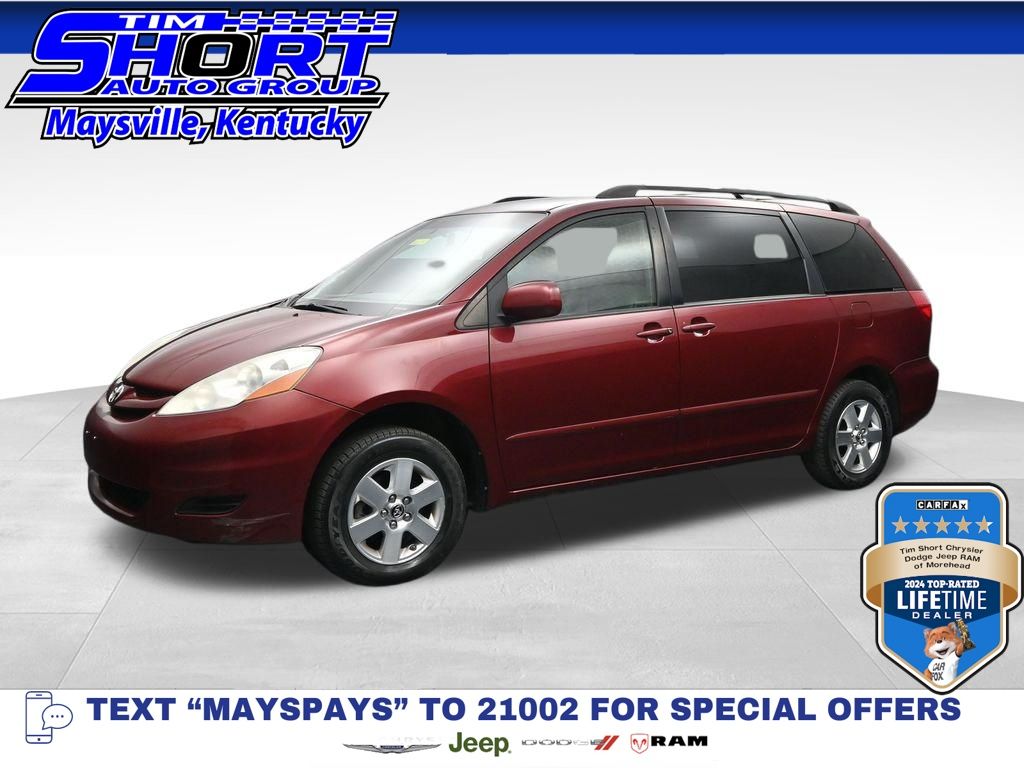 Salsa Red Pearl 2008 Toyota Sienna Minivan Front-Wheel Drive 5-Speed Automatic Overdrive