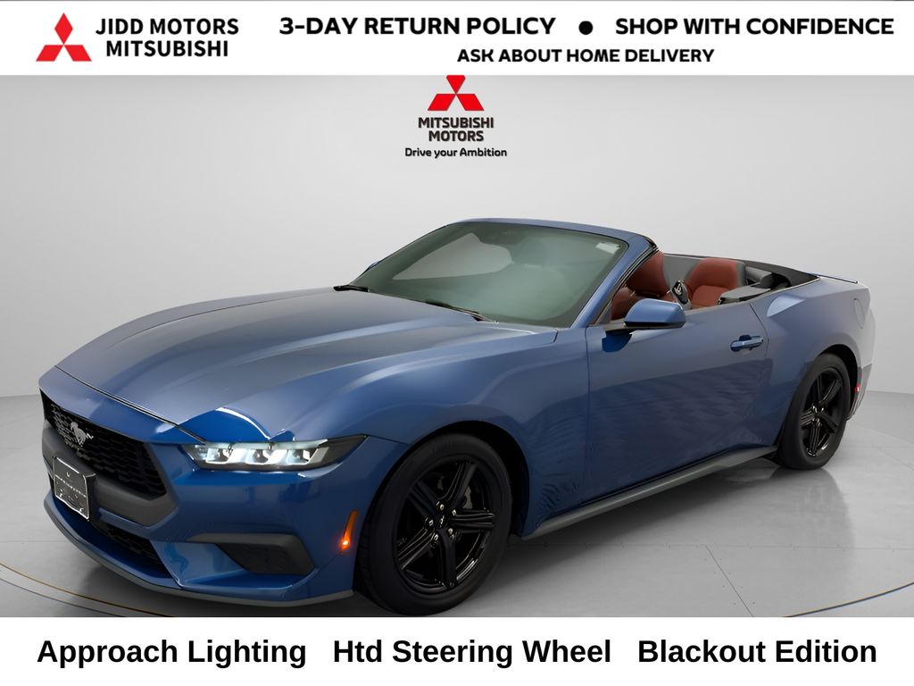 Blue Metallic 2024 Ford Mustang Convertible Rear-Wheel Drive Automatic