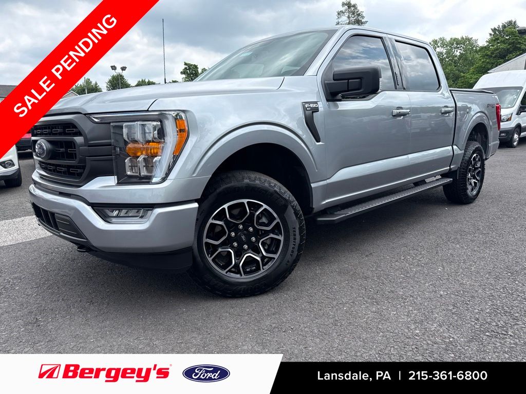 Silver Metallic 2023 Ford F-150 Pickup Truck Four-Wheel Drive 10-Speed Automatic