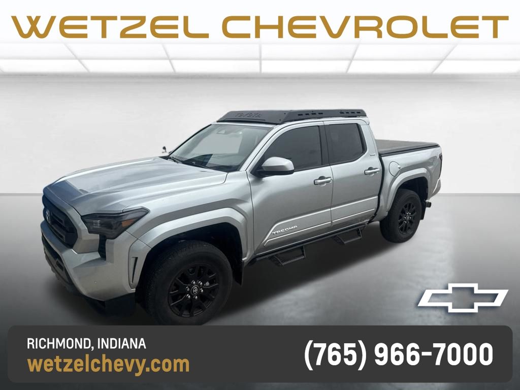 Celestial Silver Metallic 2024 Toyota Tacoma Pickup Truck Four-Wheel Drive 8-Speed Automatic