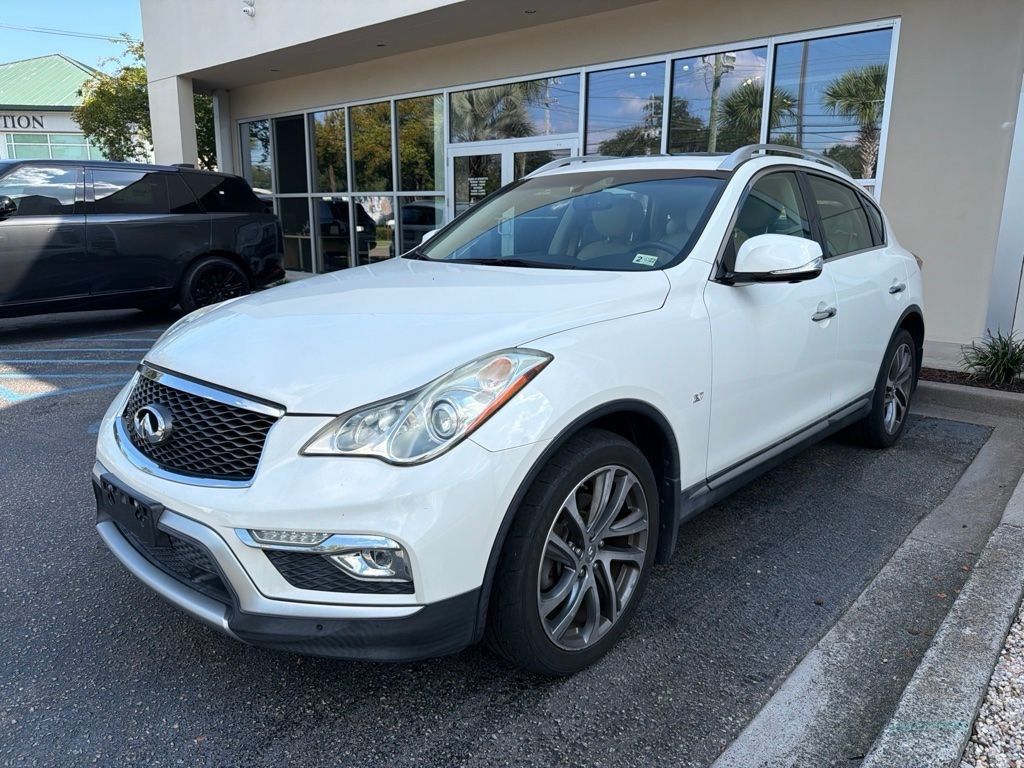 Majestic White 2017 INFINITI QX50 SUV / Crossover All-Wheel Drive 7-Speed Automatic