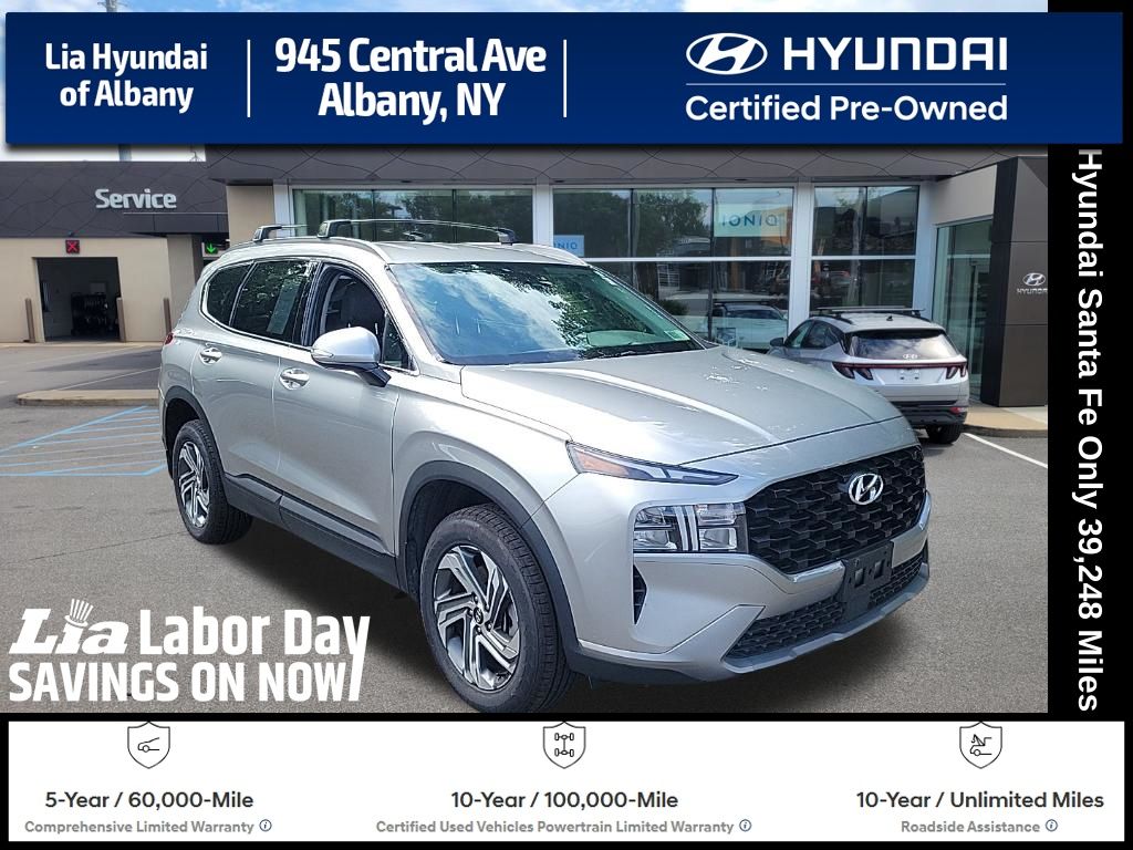 Shimmering Silver 2023 Hyundai Santa Fe SUV / Crossover All-Wheel Drive 8-Speed Automatic