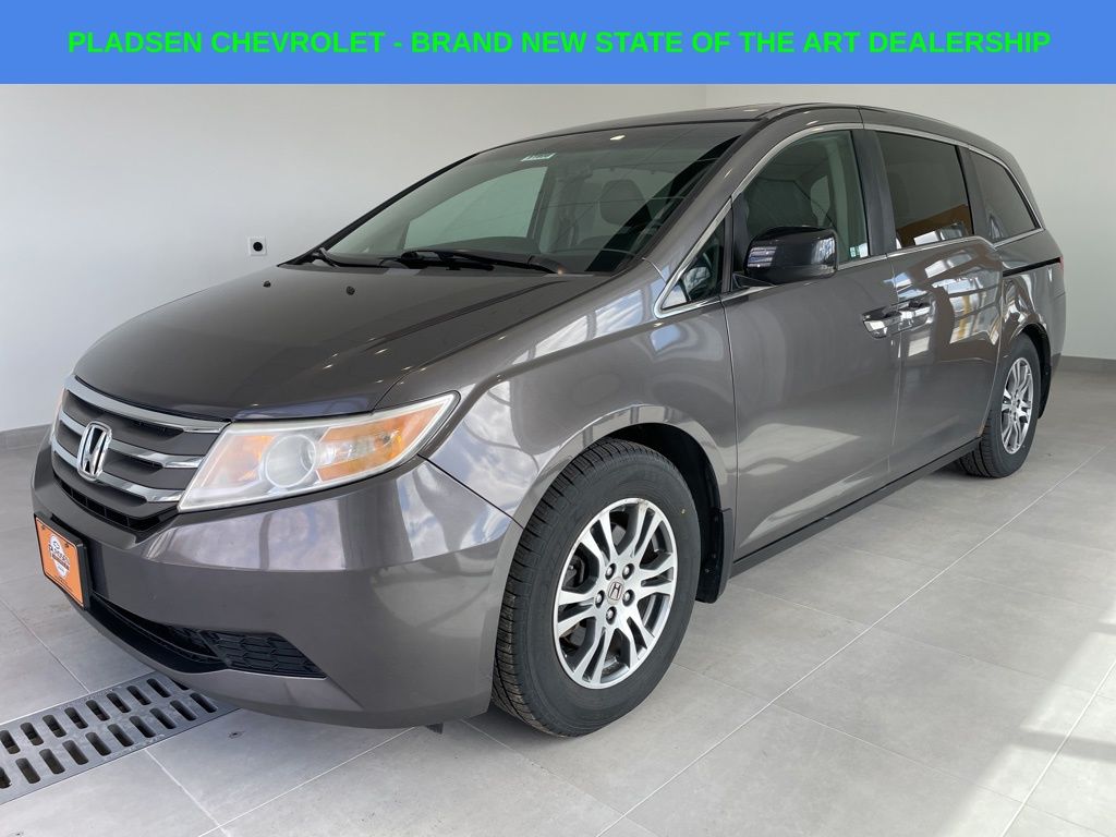 Gray 2012 Honda Odyssey EX-L FWD Minivan Front-Wheel Drive 5-Speed Automatic