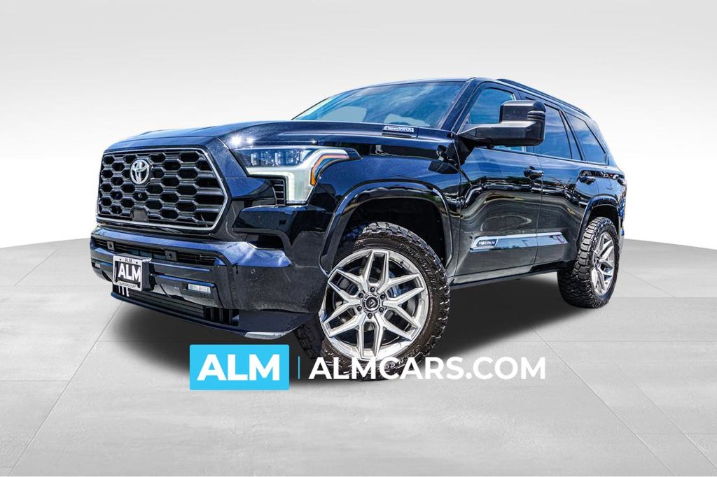 Midnight Black Metallic 2025 Toyota Sequoia SUV / Crossover Four-Wheel Drive Automatic