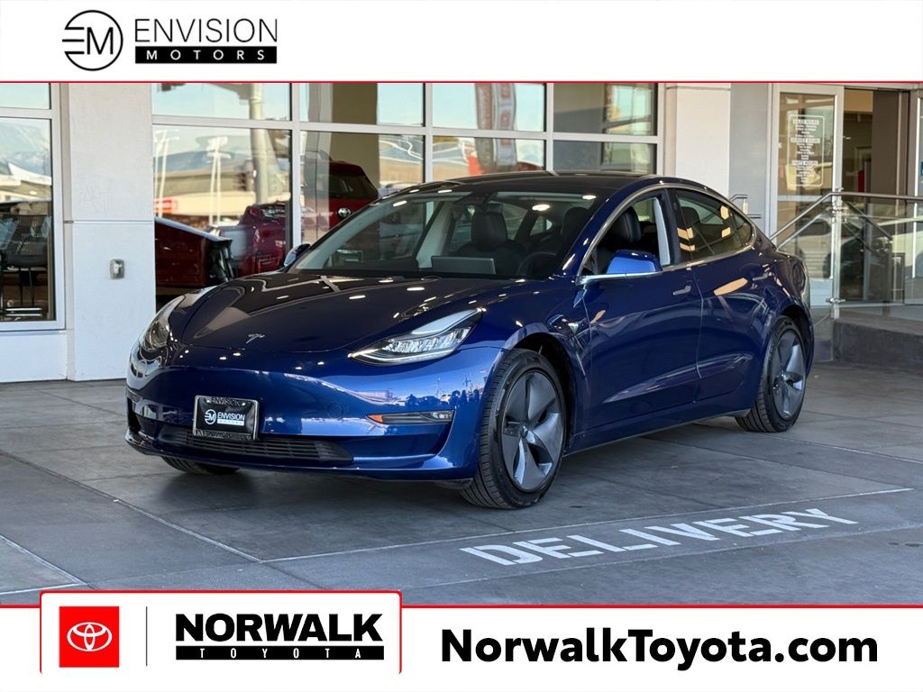 Deep Blue Metallic 2019 Tesla Model 3 Standard Plus RWD Sedan Rear-Wheel Drive 1-Speed Automatic