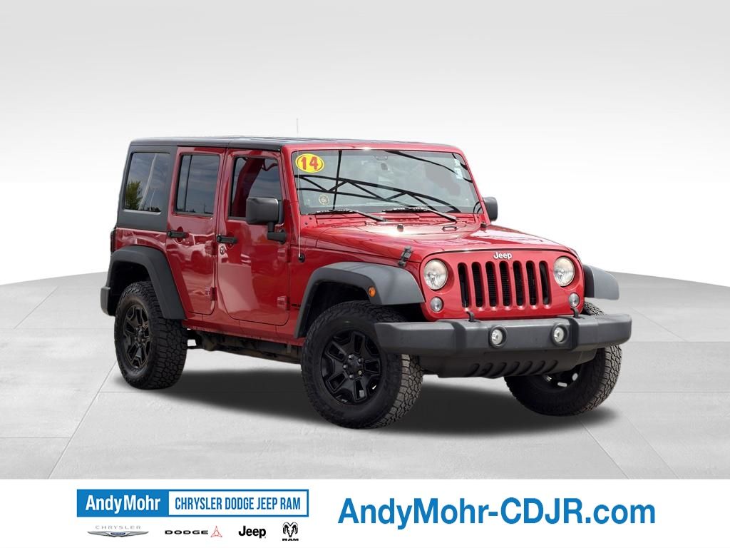 Flame Red Clearcoat 2014 Jeep Wrangler SUV / Crossover Four-Wheel Drive 5-Speed Automatic