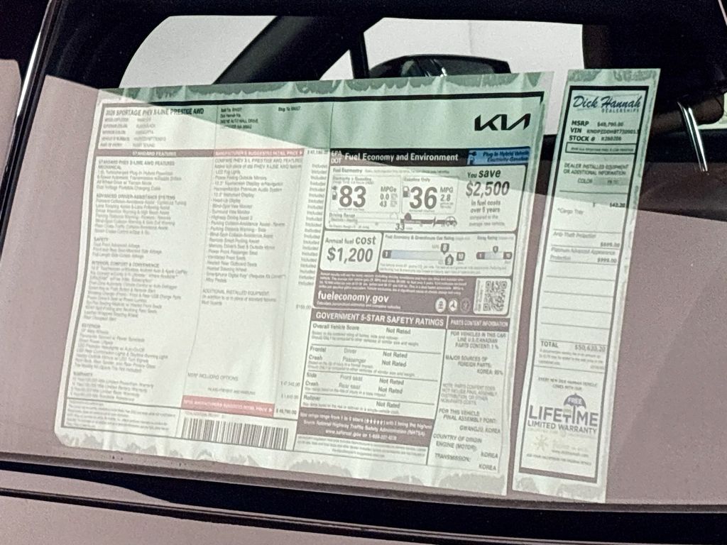 2026 Kia Sportage Plug-In Hybrid X-Line Prestige