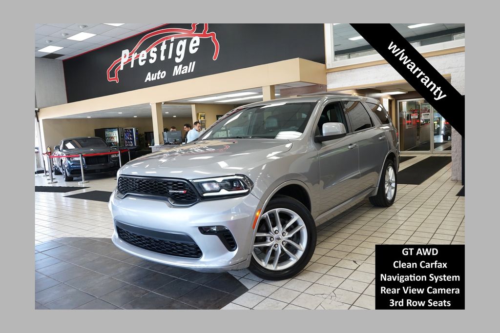 Silver (Billet Clearcoat) 2021 Dodge Durango SUV / Crossover All-Wheel Drive 8-Speed Automatic