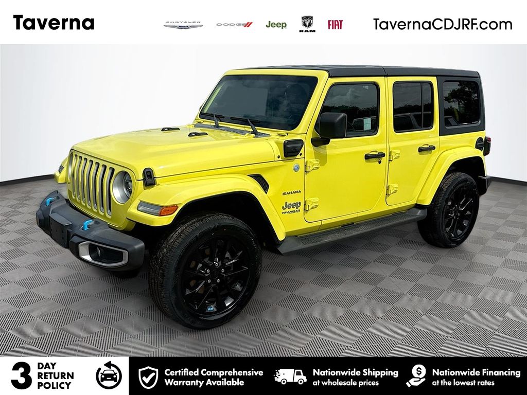 High Velocity Clearcoat 2022 Jeep Wrangler 4xe Sahara 4WD SUV / Crossover Four-Wheel Drive 8-Speed Automatic