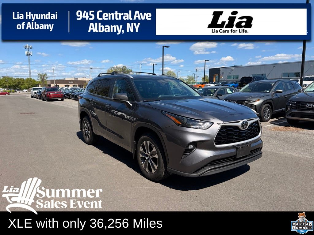 Magnetic Gray Metallic 2024 Toyota Highlander XLE AWD SUV / Crossover All-Wheel Drive 8-Speed Automatic