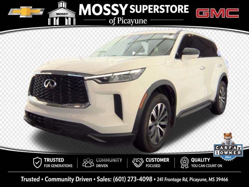 Glacier White 2023 INFINITI QX60 SUV / Crossover Front-Wheel Drive 9-Speed Automatic
