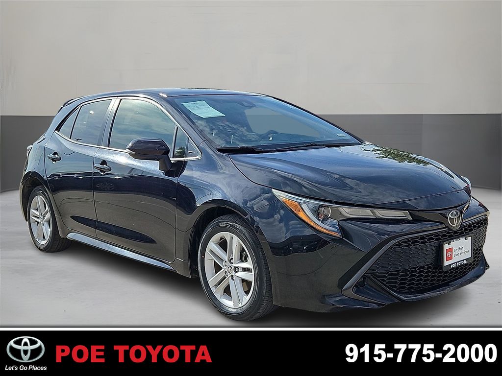Midnight Black Metallic 2022 Toyota Corolla Hatchback Hatchback Front-Wheel Drive Continuously Variable Transmission