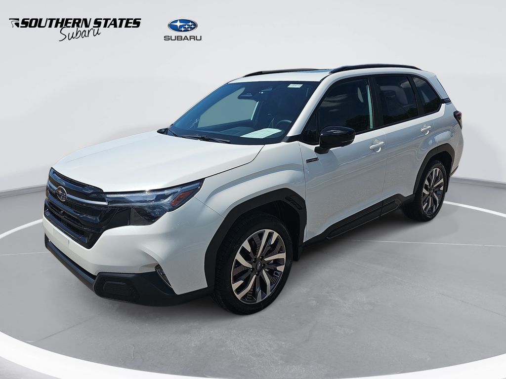 Crystal White Pearl 2026 Subaru Forester Hybrid Touring AWD SUV / Crossover All-Wheel Drive Continuously Variable Transmission
