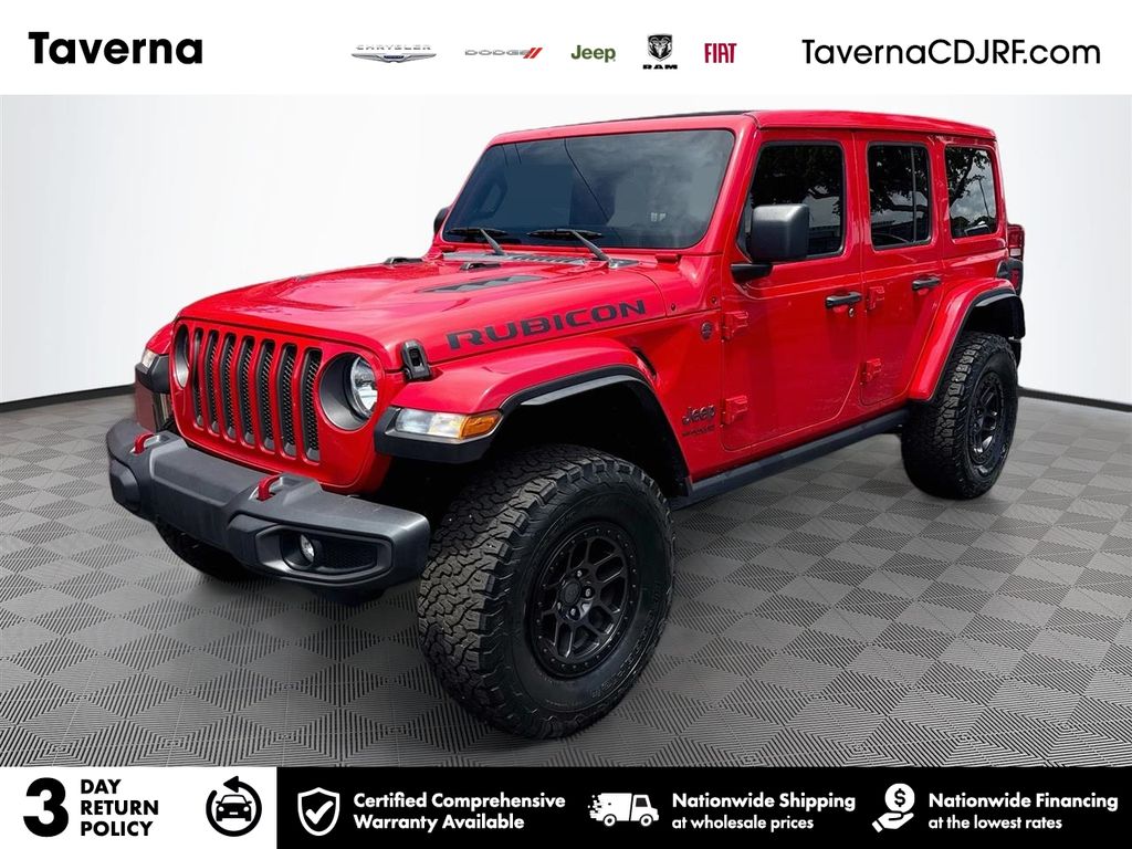 Red Clearcoat 2021 Jeep Wrangler SUV / Crossover Four-Wheel Drive 8-Speed Automatic