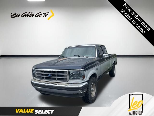 Blue / Silver 1993 Ford F-150 XL 4WD Extended Cab SB Pickup Truck Four-Wheel Drive 4-Speed Automatic