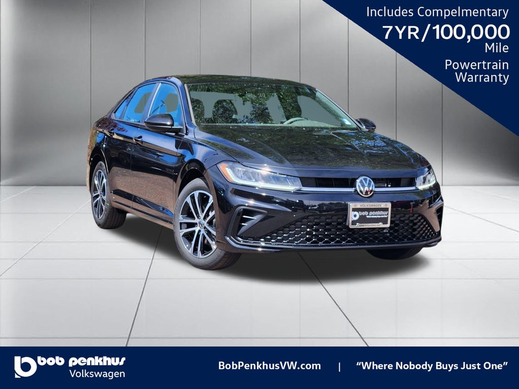 Deep Black Pearl 2026 Volkswagen Jetta Sedan Front-Wheel Drive 8-Speed Automatic