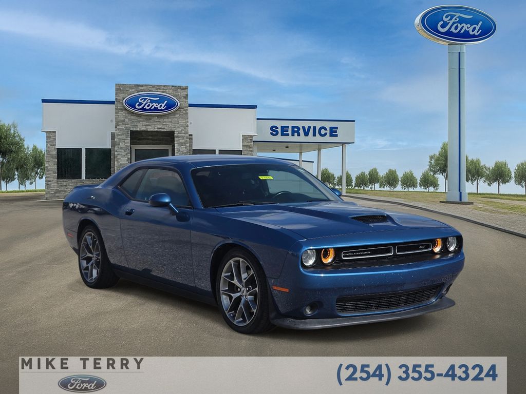 Blue (Frostbite) 2021 Dodge Challenger Coupe Rear-Wheel Drive 8-Speed Automatic