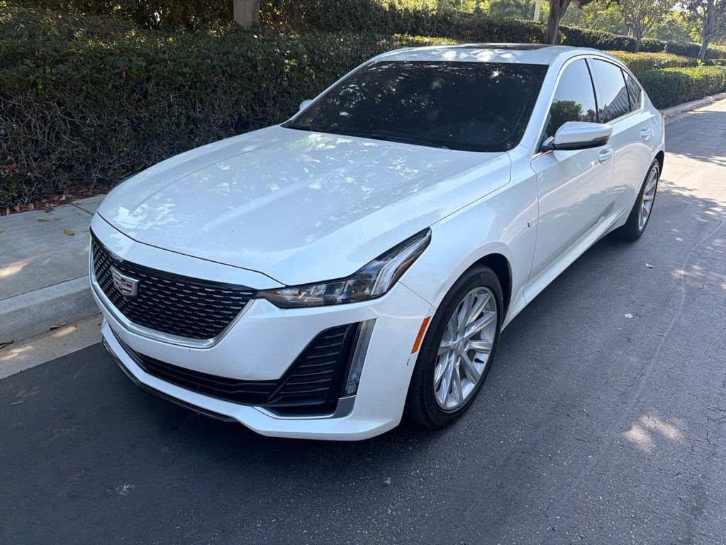 Crystal White Tricoat 2023 Cadillac CT5 Sedan Rear-Wheel Drive Automatic