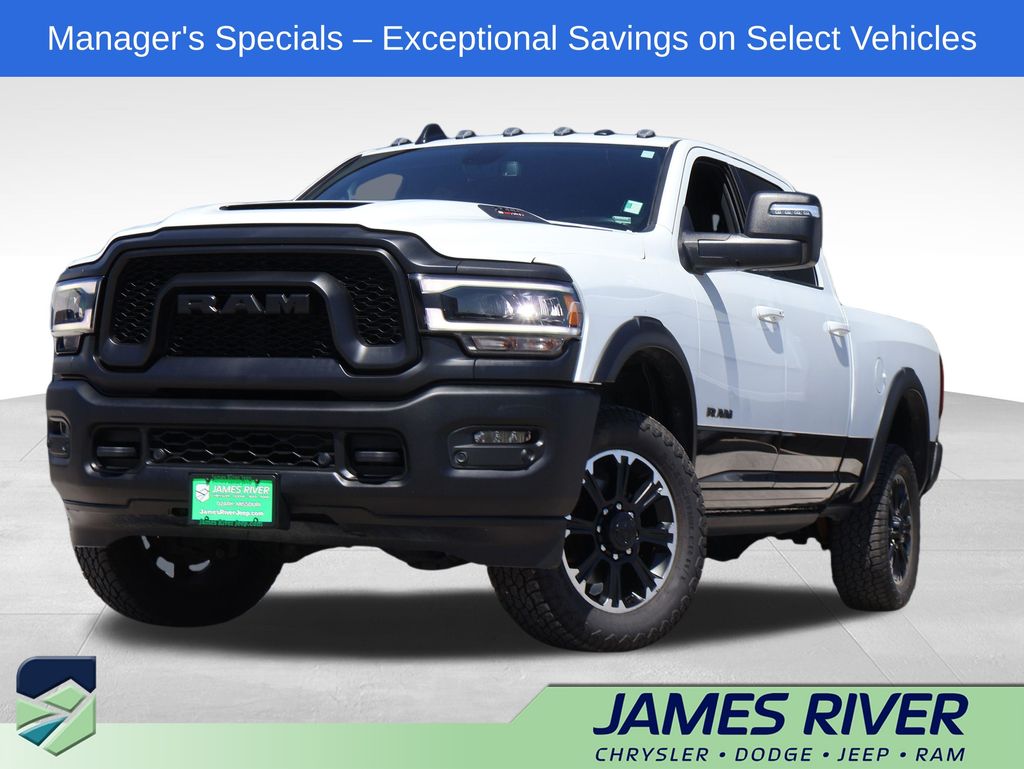 Bright White Clearcoat 2024 RAM 2500 Pickup Truck Four-Wheel Drive 8-Speed Automatic