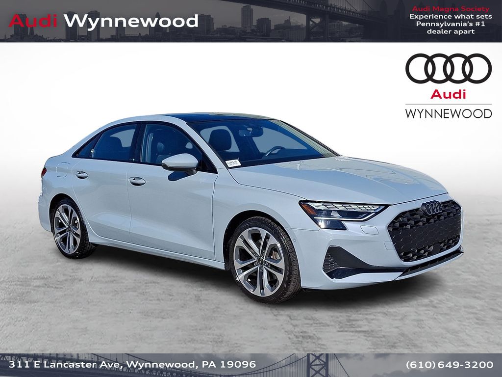 Gray Pearl 2025 Audi A3 Sedan All-Wheel Drive 7-Speed Automatic