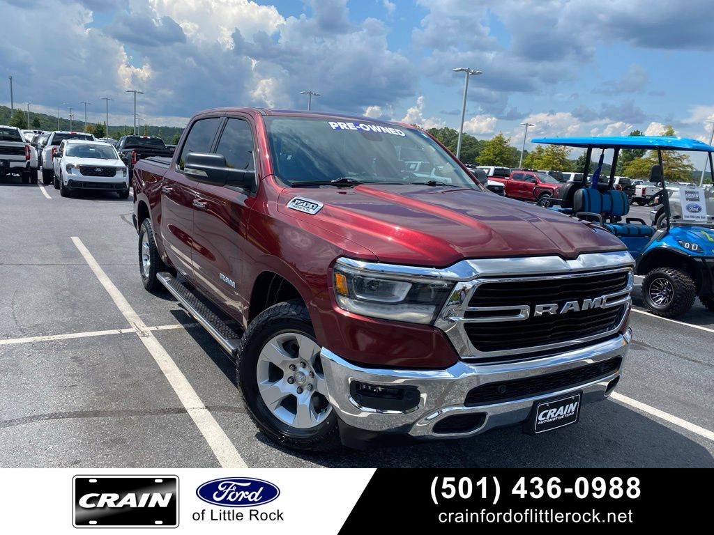 Delmonico Red Pearlcoat 2019 RAM 1500 Pickup Truck Four-Wheel Drive 8-Speed Automatic