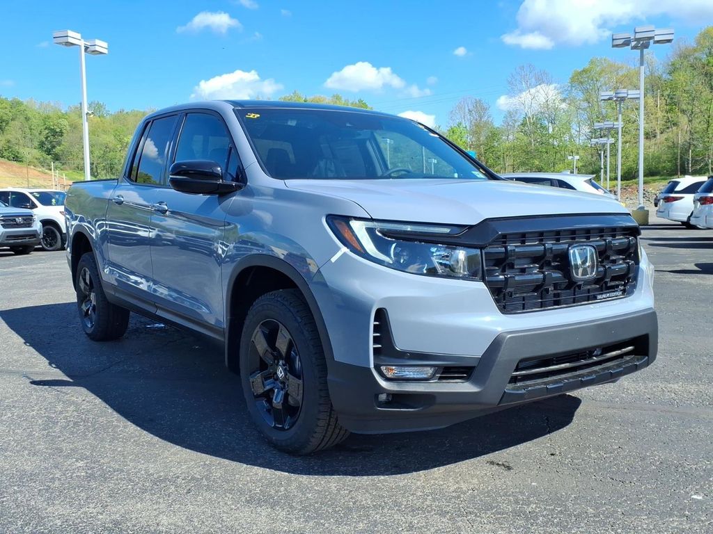 Sonic Gray Pearl 2026 Honda Ridgeline Black Edition Two-Tone AWD Pickup Truck All-Wheel Drive 9-Speed Automatic