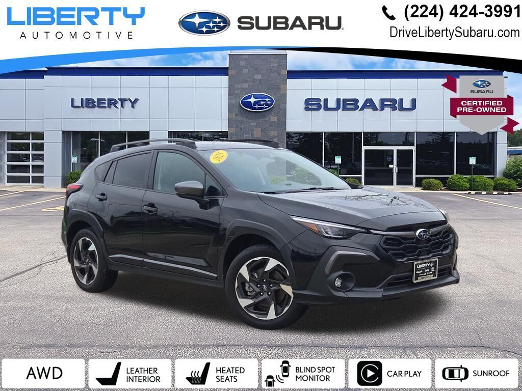 Crystal Black Silica 2025 Subaru Crosstrek Limited AWD SUV / Crossover All-Wheel Drive Continuously Variable Transmission