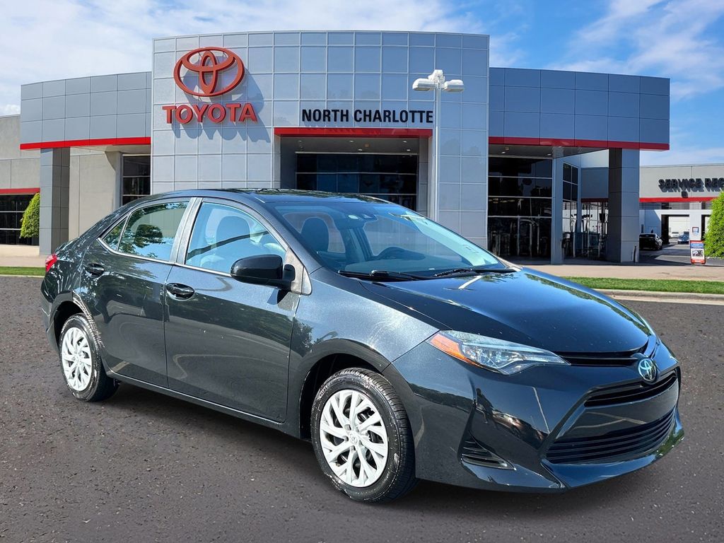 Black Sand Pearl 2018 Toyota Corolla Sedan Front-Wheel Drive Continuously Variable Transmission