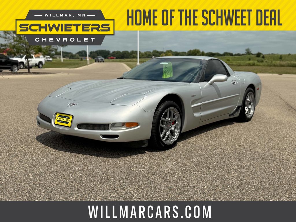 Galaxy Silver Metallic 2003 Chevrolet Corvette Coupe Rear-Wheel Drive 6-Speed Manual