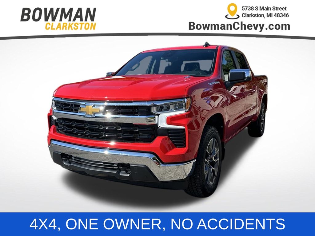 Red Hot 2024 Chevrolet Silverado 1500 Pickup Truck Four-Wheel Drive 8-Speed Automatic