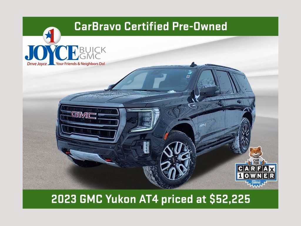 Onyx Black 2023 GMC Yukon AT4 4WD SUV / Crossover Four-Wheel Drive